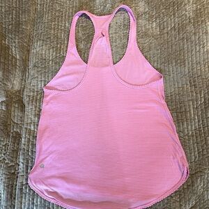 Lululemon light, pink ribbed, lightweight Tank Top Size 6